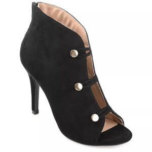 Elegant Black High Heel Booties